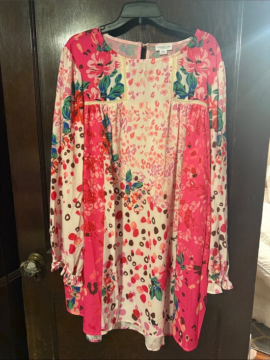 Chic Soul Dresses & Skirts - ChicSoul Floral Dress in Pink - 3XL